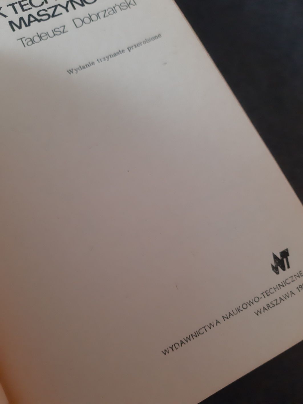 Książka rysunek techniczny T. Dobrzański prl vintage kolekcja home sta