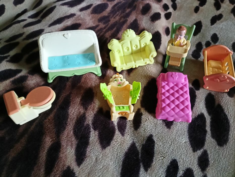 Игровой набор с пупсиком, мебель для кукол