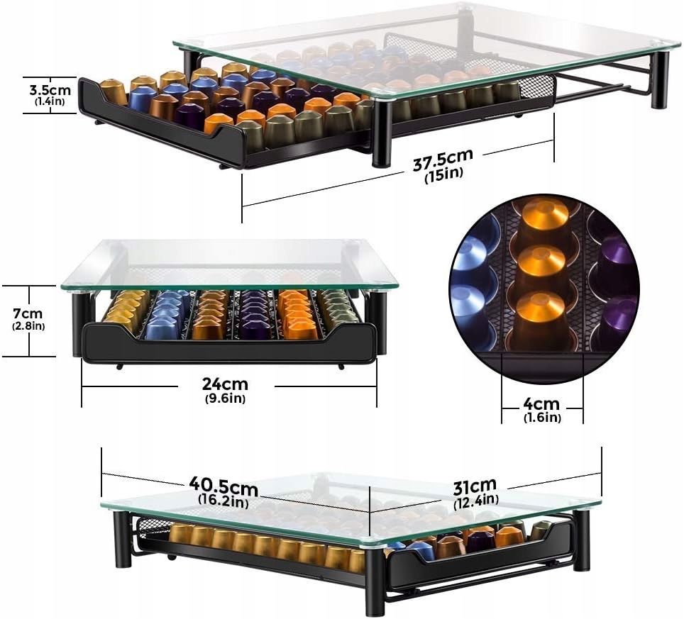 Organizer szuflada na kapsułki do ekspresu