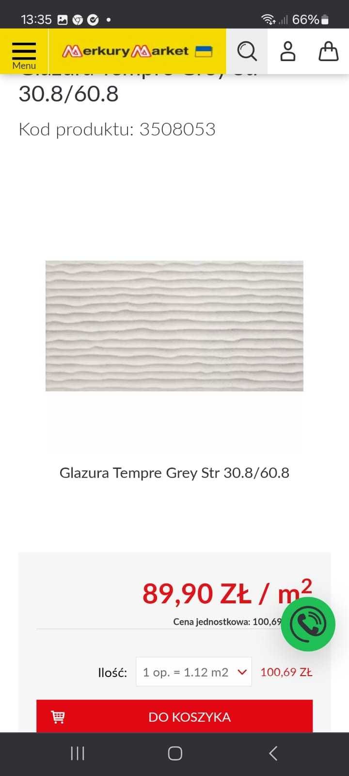 Glazura Tempre Grey Str 6szt 30.8/60.8 tempre graphite 8szt