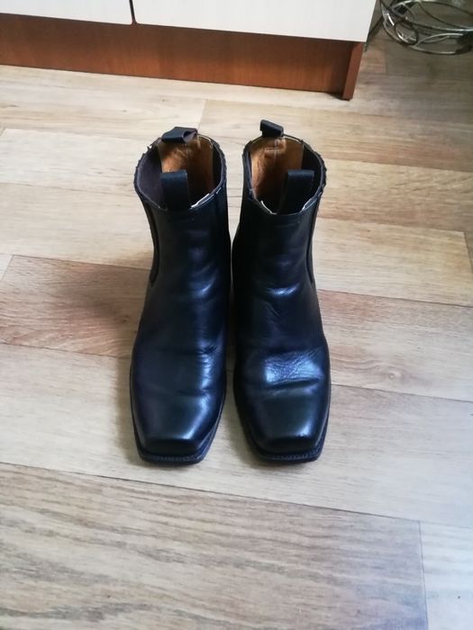 Мужские ботинки полусапожки чопперы казаки байкерские ковбойские