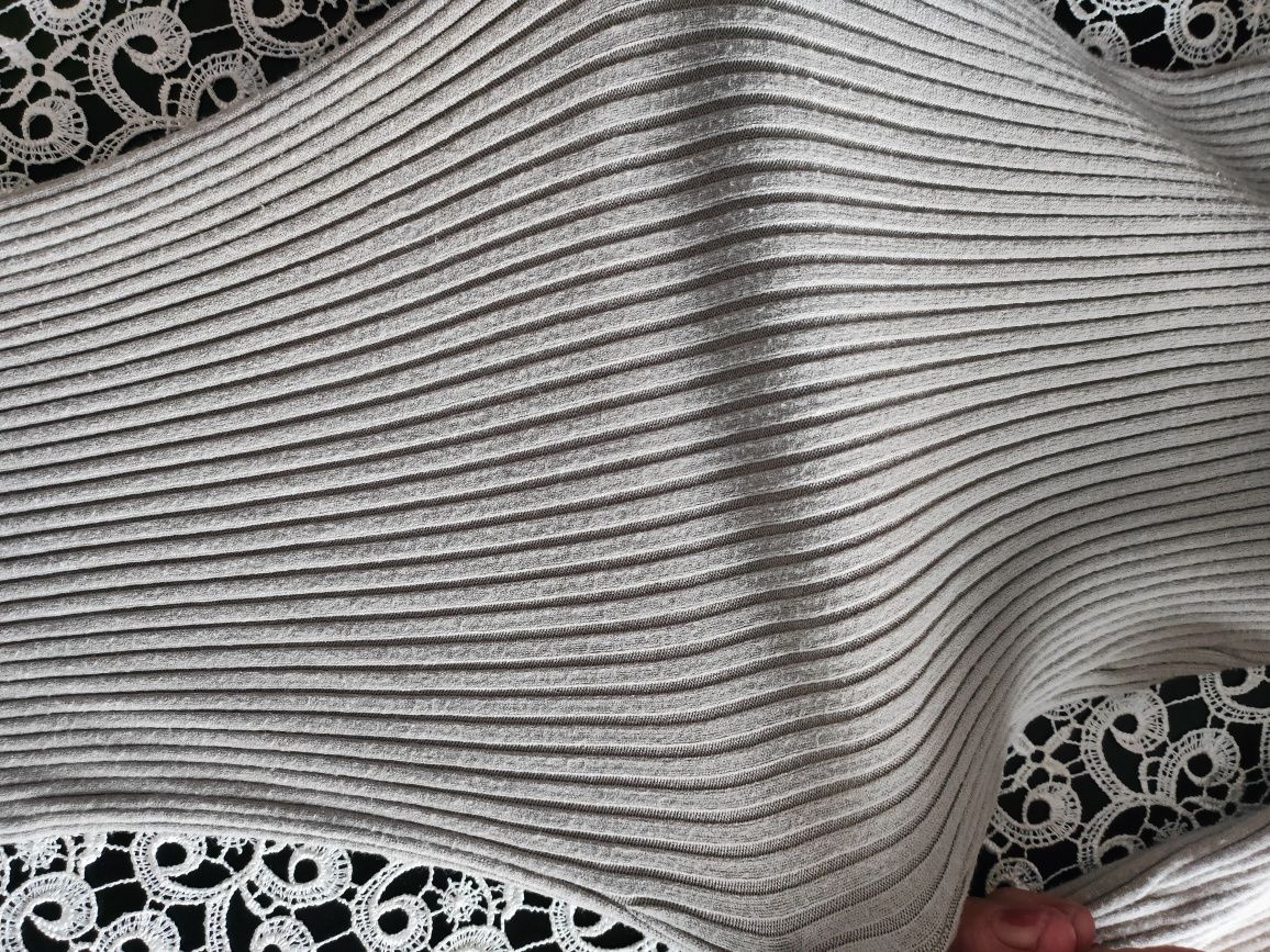 Cieplejsze prążkowane legginsy l