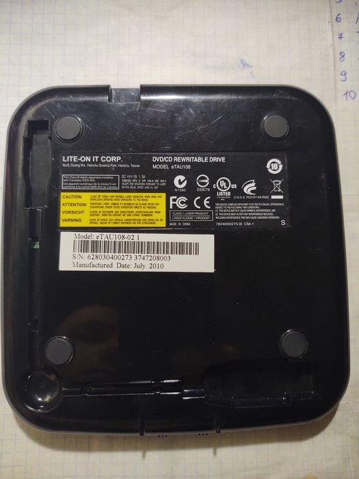 Пишущій Cd-dvd привод Lite-ON eTAU108-07