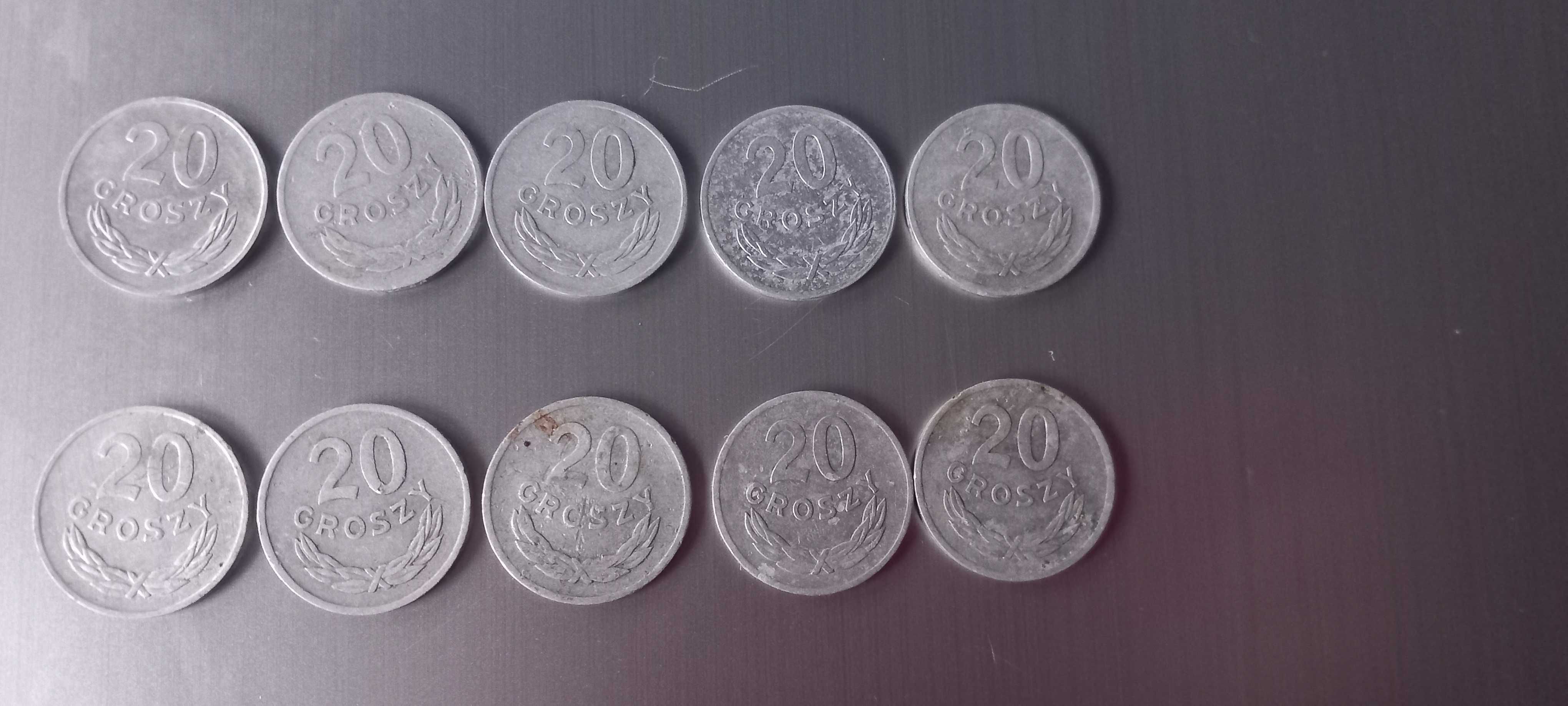 Moneta 20 gr Rzeczpospolita Ludowa 61,63,75,76,77,79,80,81