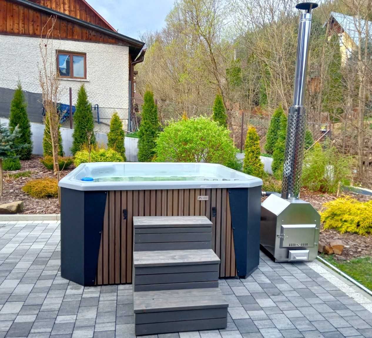 "ETNA" 5 osobowe Jacuzzi Jakość PREMIUM! Wanna SPA gorąca beczka!