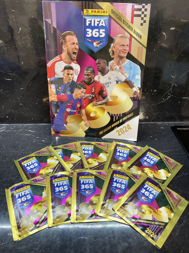 Коробка з 50-ма пакетиками наклейок FIFA 365 2024 Panini