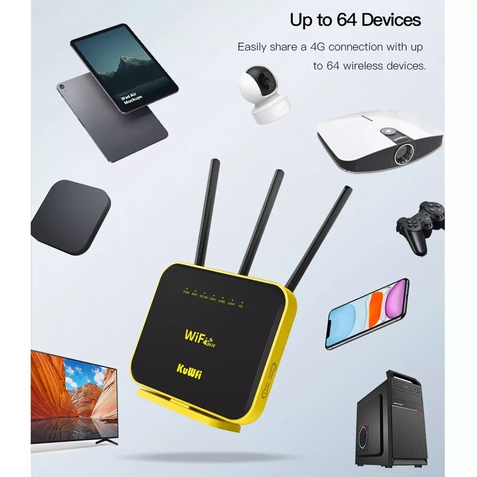 KuWFi C-900 Беспроводной Маршрутизатор 4G LTE WiFi Роутер