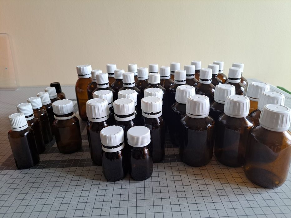 35 Frascos vidro para Cosmética