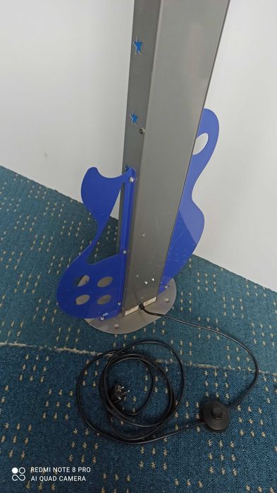 Gitara metalowa podświetlana 1:1 piękna ozdoba,gadżet-jedyna taka!