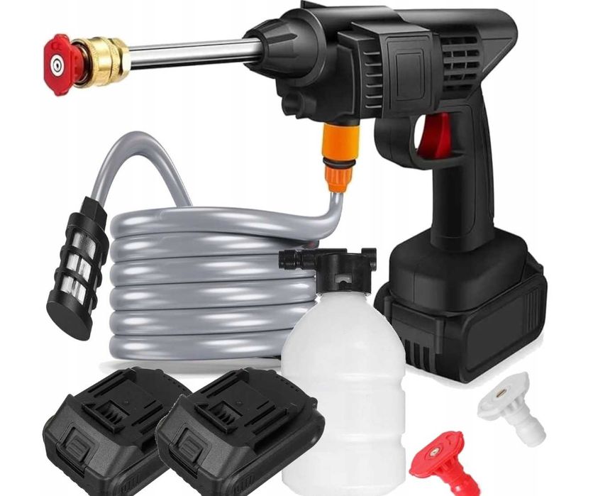 Bezprzewodowa MYJKA CIŚNIENIOWA OGRODOWA zestaw do mycia okien