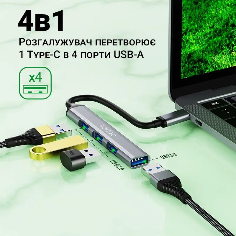 Type-c to USB hub (-15%)