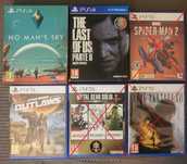 Vários jogos PS4/PS5