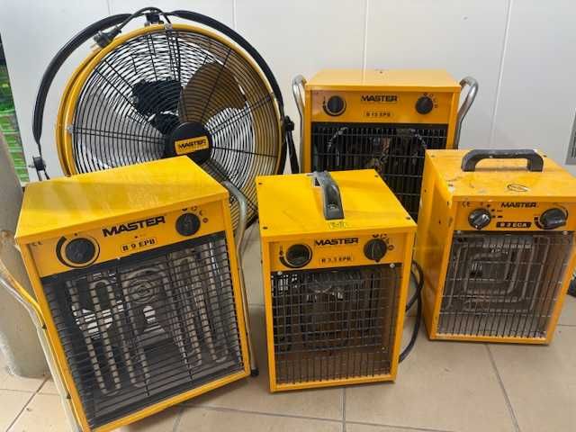Wynajem nagrzewnic i wentylatorów elektrycznych MASTER od 10zł Poznań
