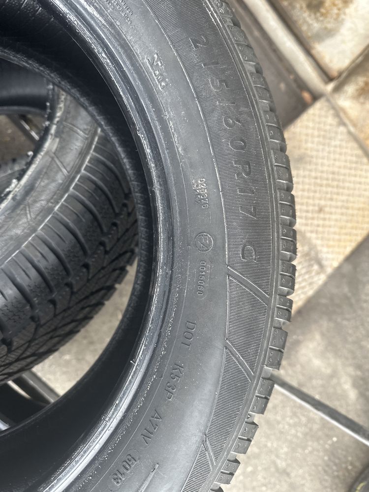 215/60r17c dunlop komplet demo zima vw t5 t6 traffic