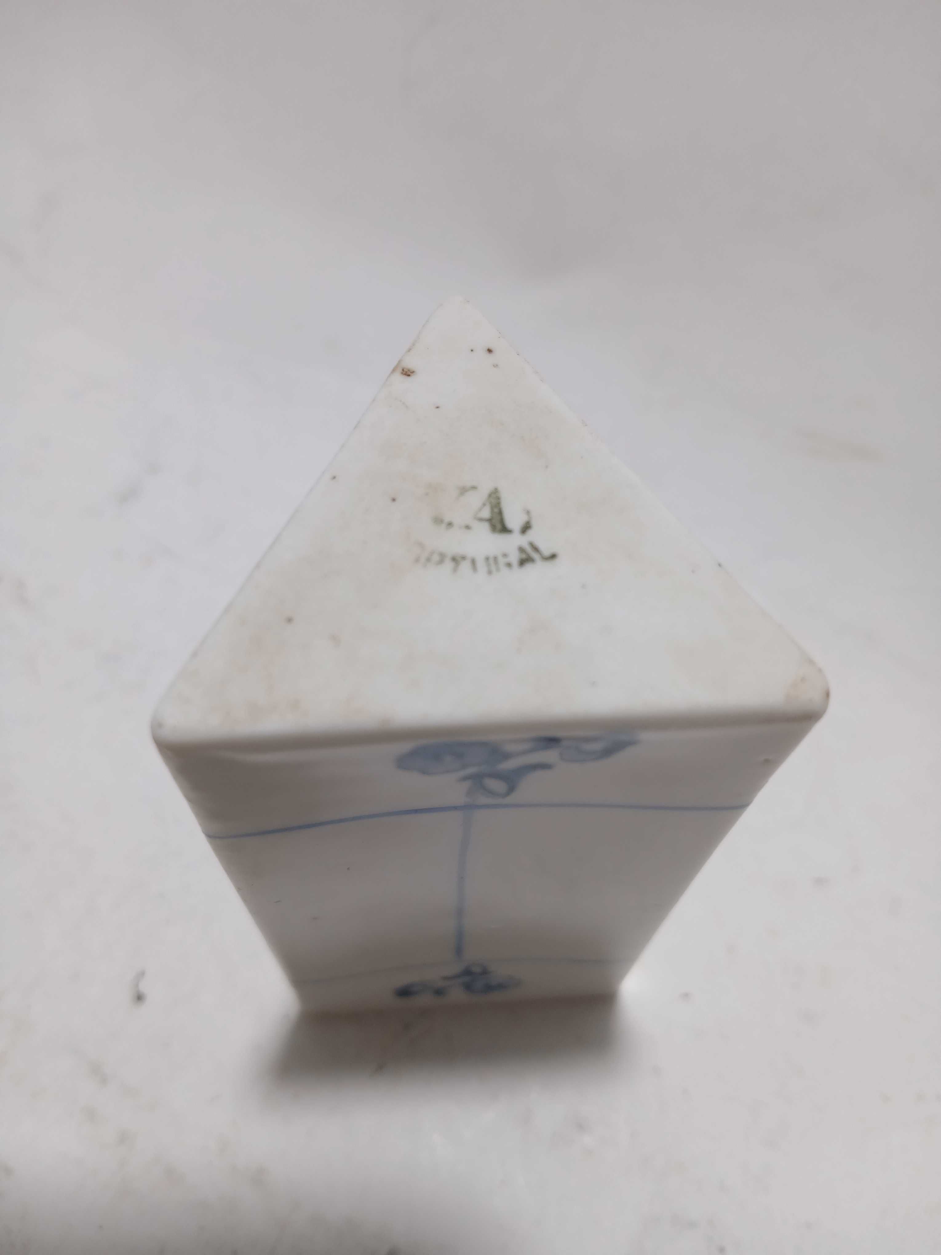 Paliteiro Antigo - Porcelana Vista Alegre - Azul Flores