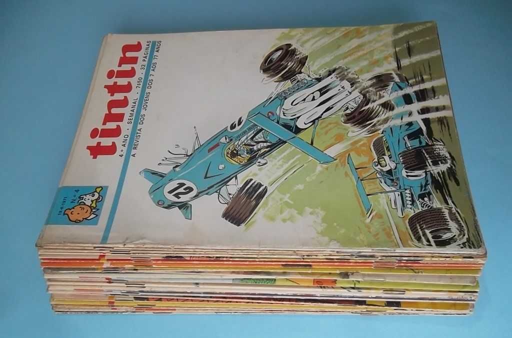 TINTIN - Lote de revistas do 4º ano