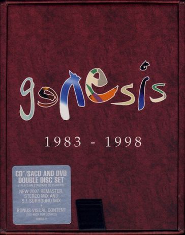 Genesis 1983-98 Box nova com 5 CDs/SACD Híbridos e 5 DVDs