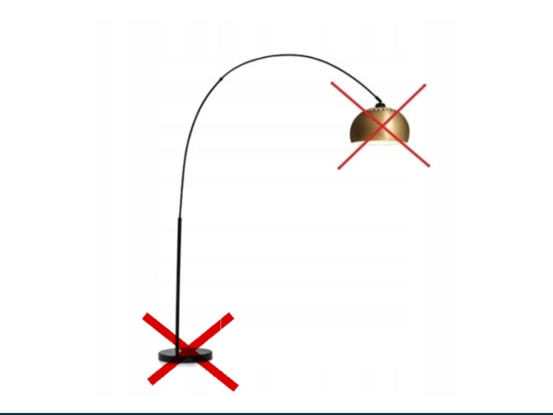 Lampa podłogowa łukowa