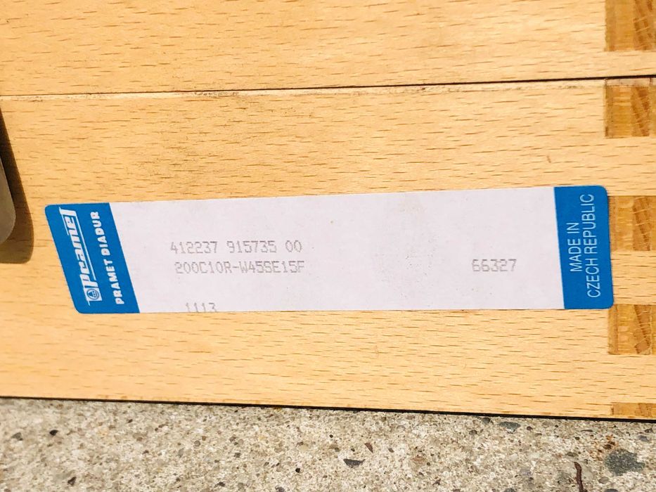 głowica frezerska, frezarska fi 200 nowa PRAMET z płytkami