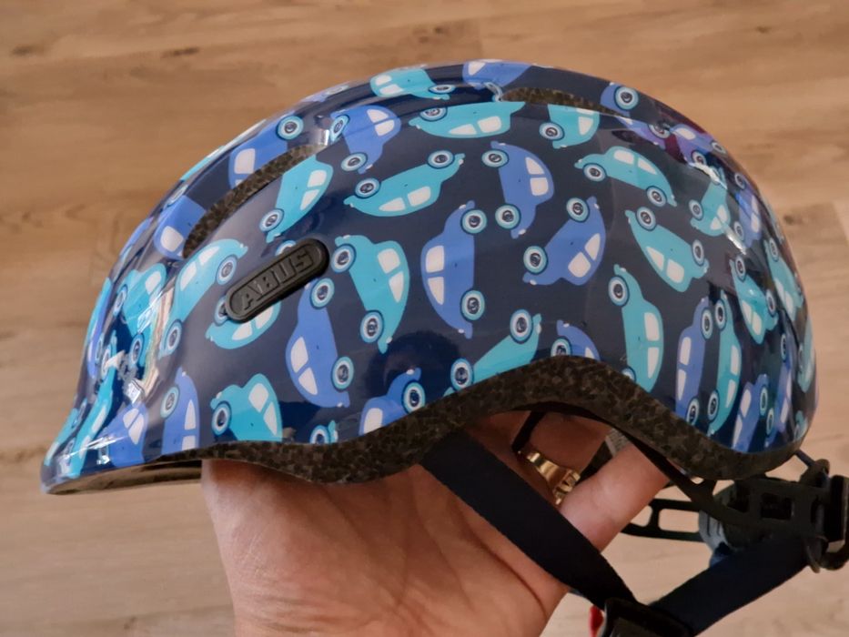 Kask dziecięcy ABUS KIDS SMILEY 2.0 blue car - S