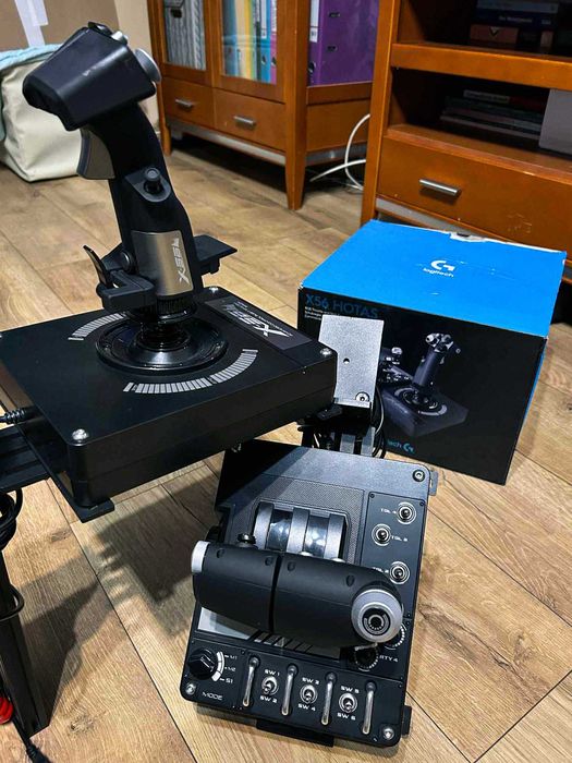 Logitech X56 HOTAS – joystick + przepustnica z mocowaniem