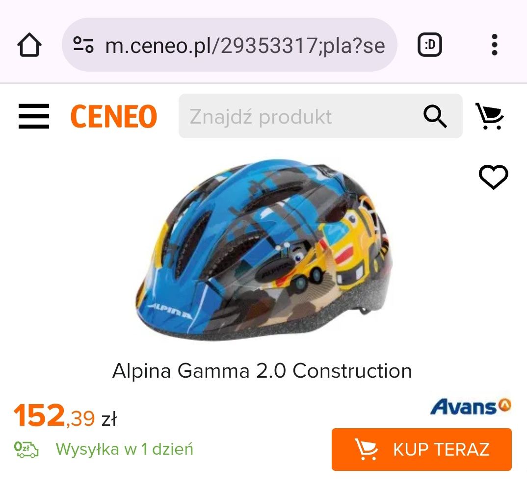 Kask dziecięcy Alpina Gamma 2.0