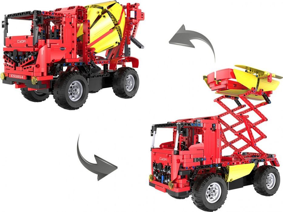 Klocki Techniczne Cada 814 El. Zdalnie Sterowana Betoniarka + Podnośni