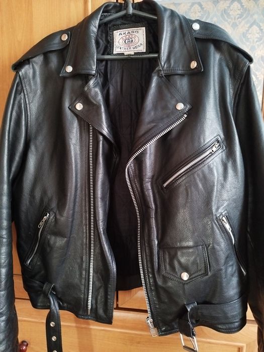 Чоловіча куртка косуха шкіряна