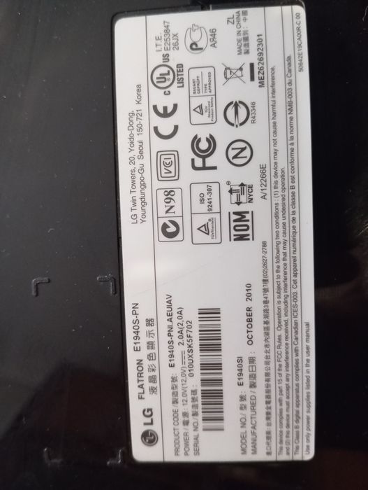 Монитор  lg для пк