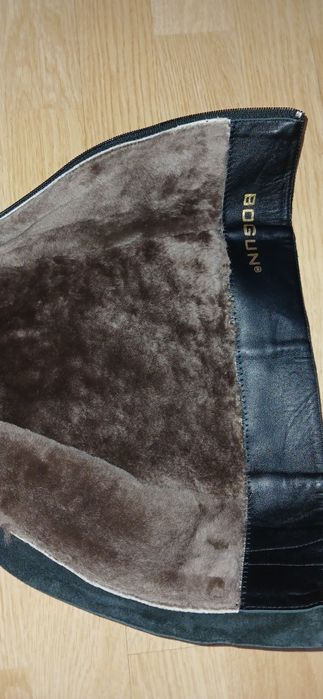 Повністю натуральні зимові чоботи цегейка замш натуральне хутро