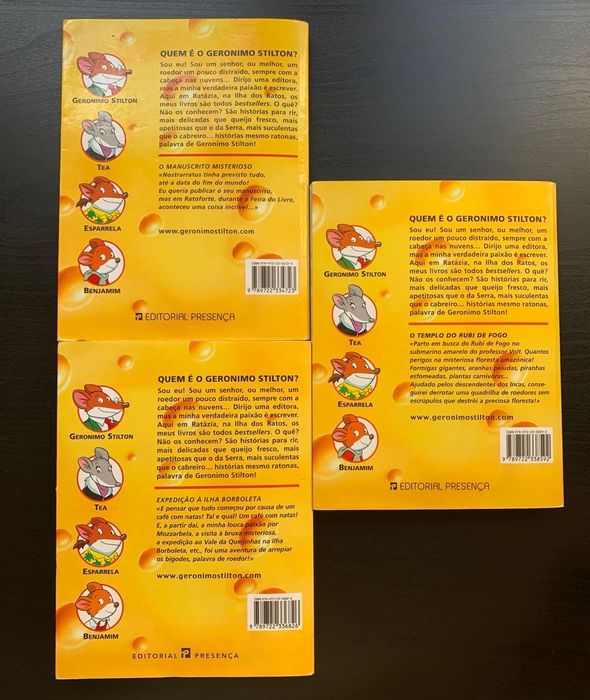 3 LIVROS: Geronimo Stilton