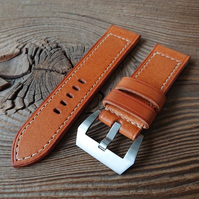 Pasek do zegarka Panerai 24 mm handmade skórzany ręcznie robiony