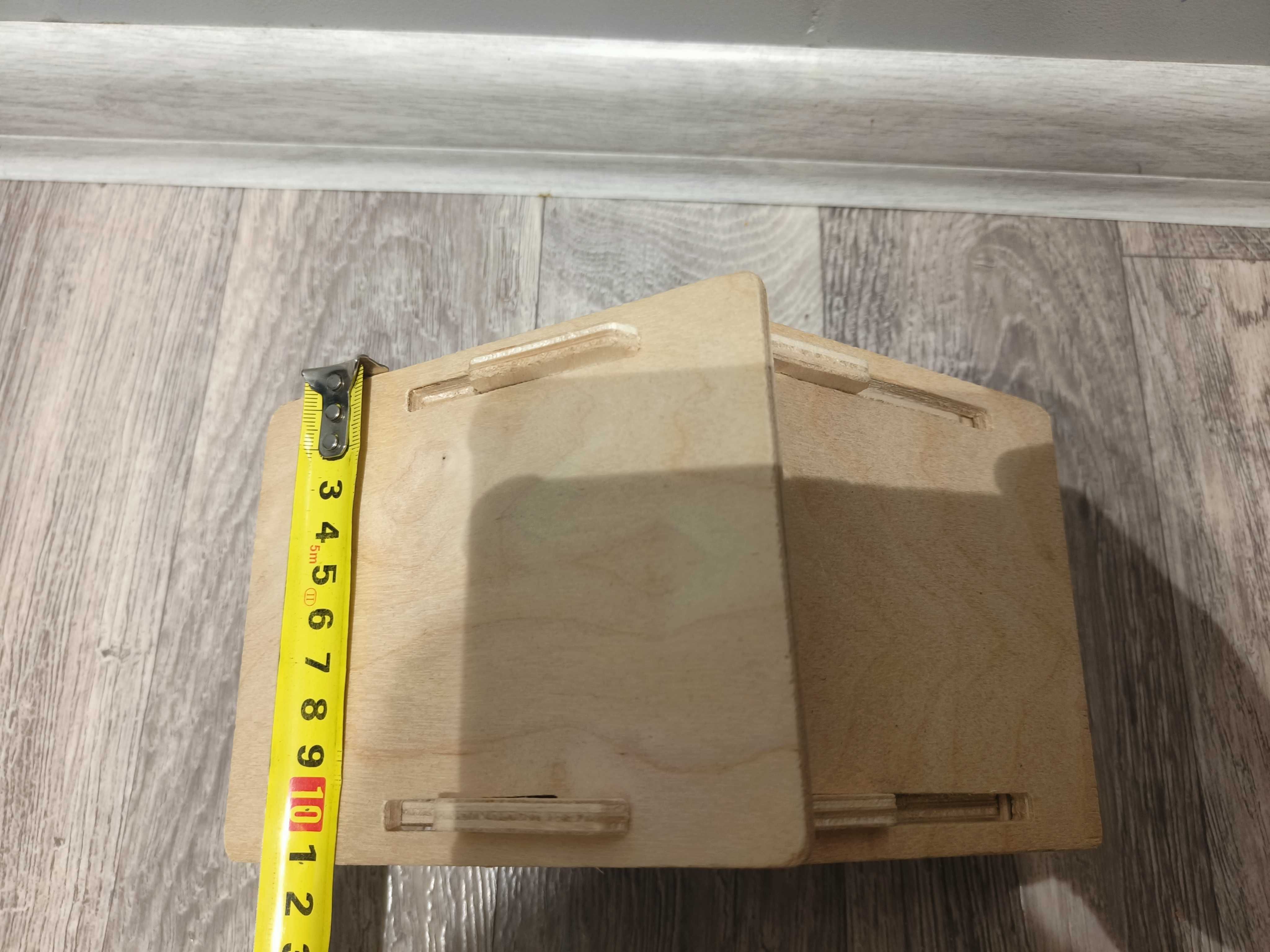 Domek dla chomika myszy drewniany ~21 x 11 x 11 cm