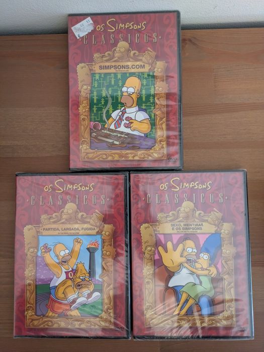 DVDs NOVOs e SELADOs " Simpsons Clássicos "