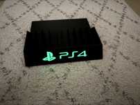 Stojak podstawka na gry Ps4 napis Fluorescencyjy