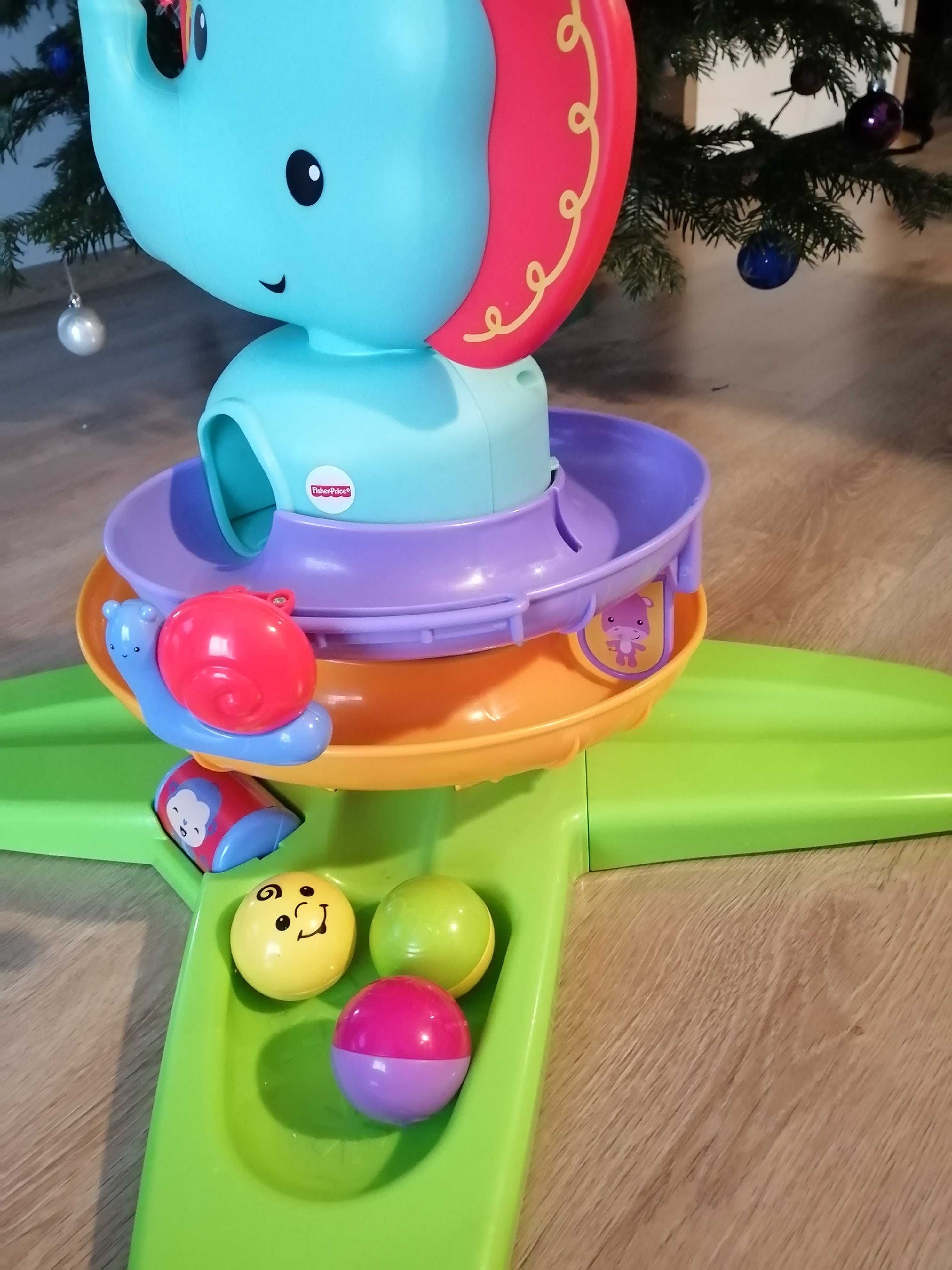 Pileczkowa fontanna zabawka słoń Fisher price