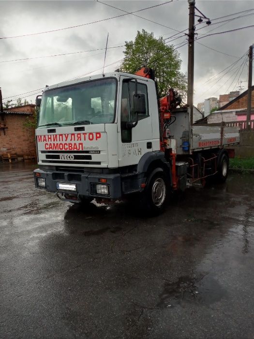 Услуги манипулятора-самосвала IVECO та автокрана