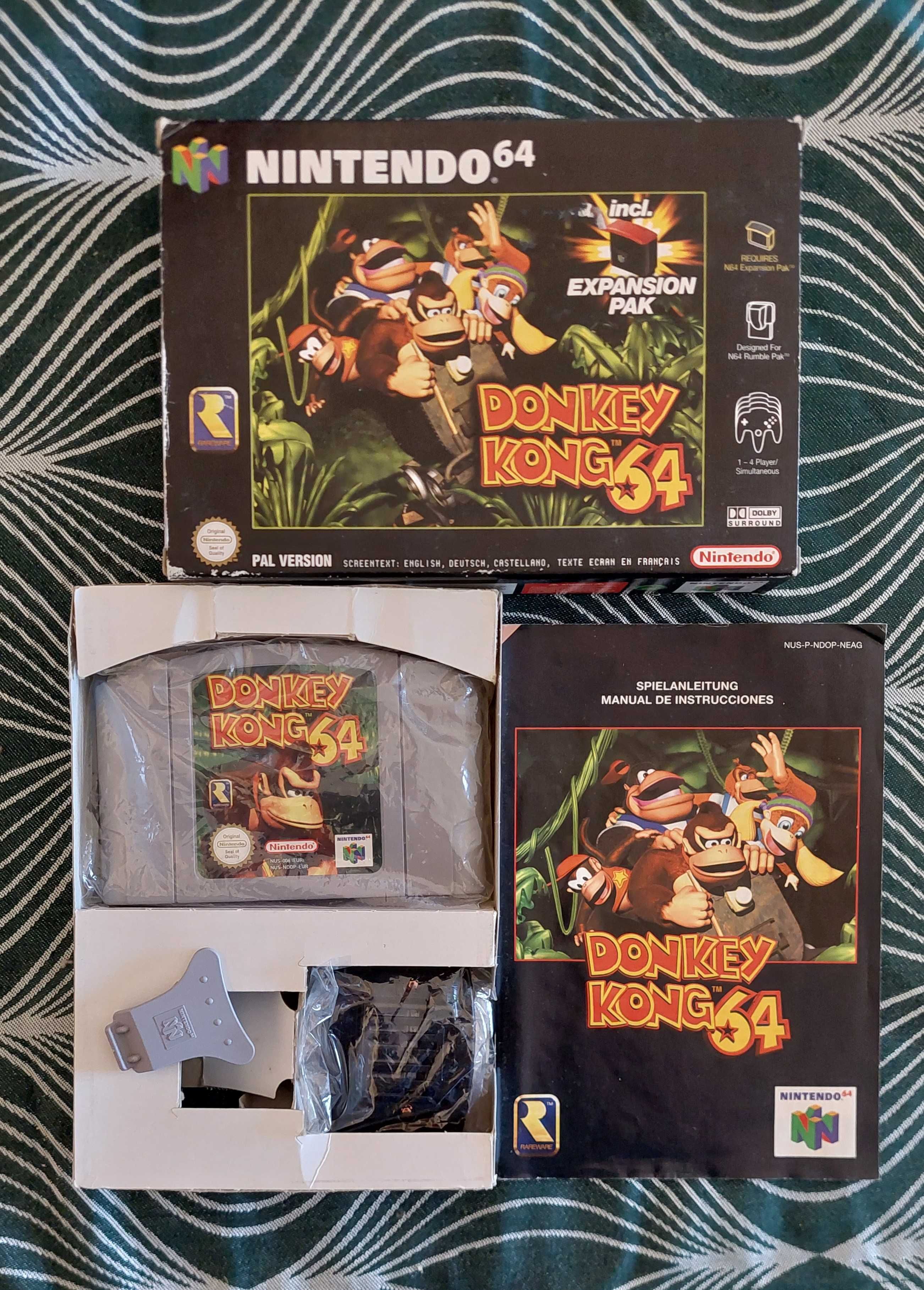 Consola N64 Completa + Colecção de Jogos + Acessórios