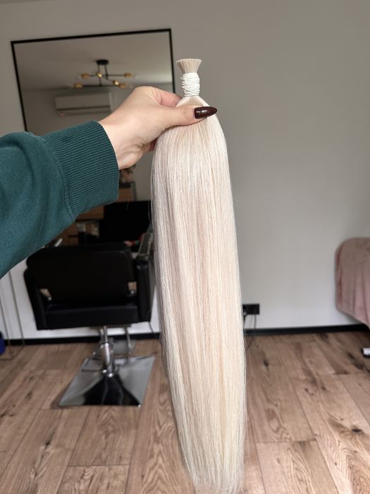 Wlosy slowianskie naturalne czarne i blond 100 gram