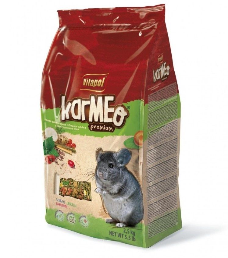 Karmeo Premium karma pełnoporcjowa dla szynszyli 2.5kg