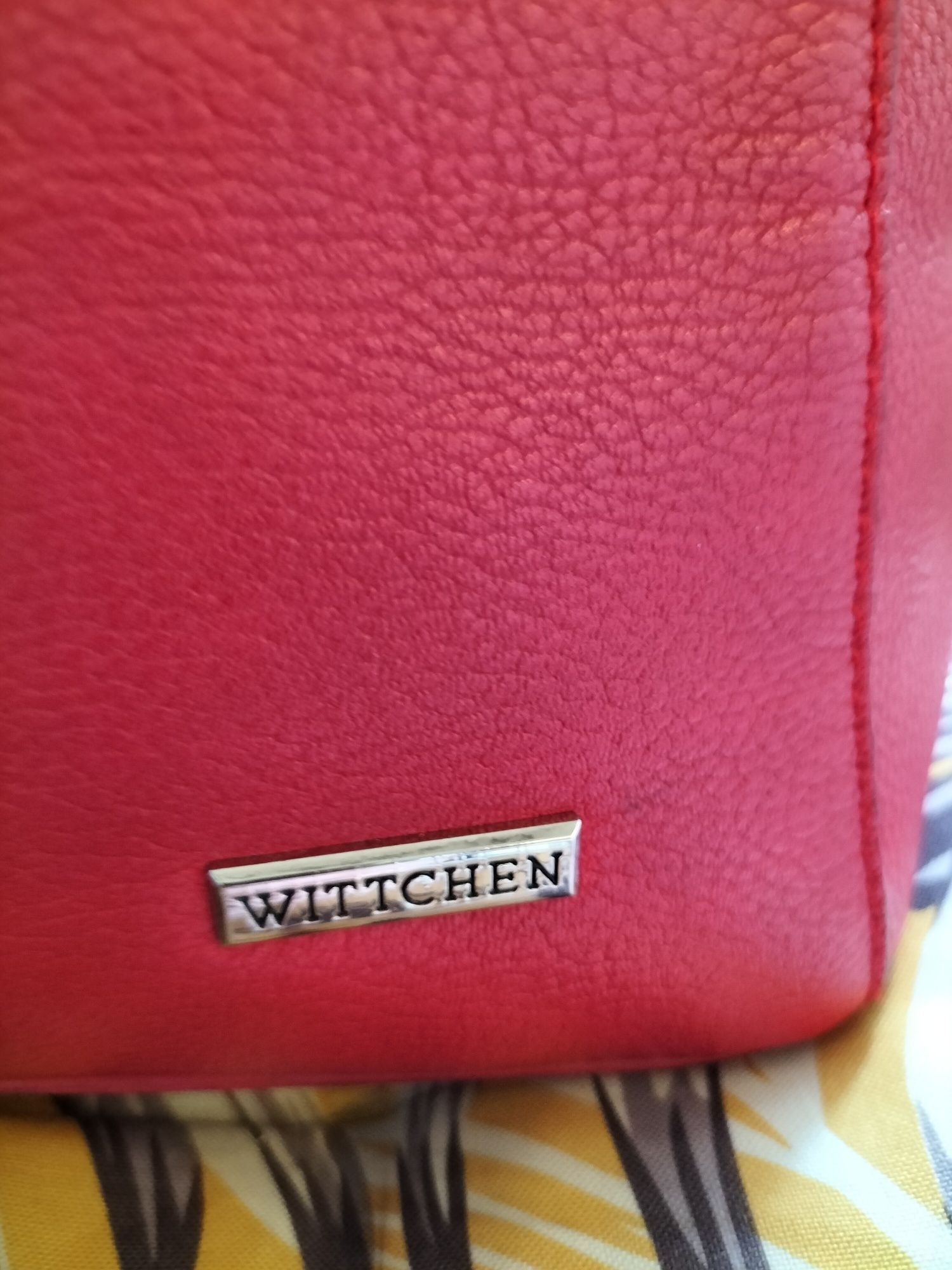 Czerwona torba A4 Wittchen