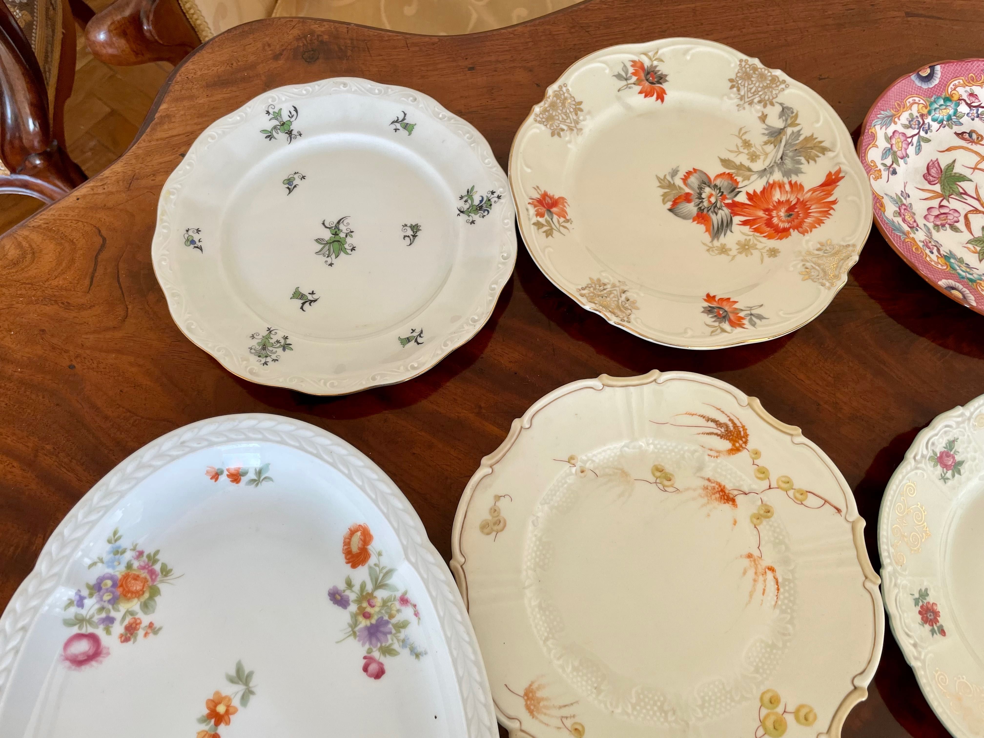 Stara porcelana talerze różne