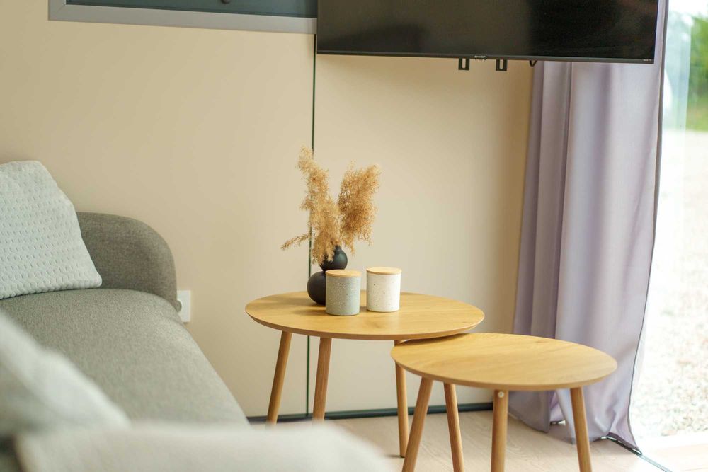 Nowoczesny gotowy domek mobilny, kontenerowy, modułowy,letniskowy.