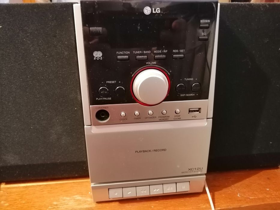 Micro wieża Hi Fi LG XC12-D1U kasety radio CD USB mp3 stan bdb tanio
