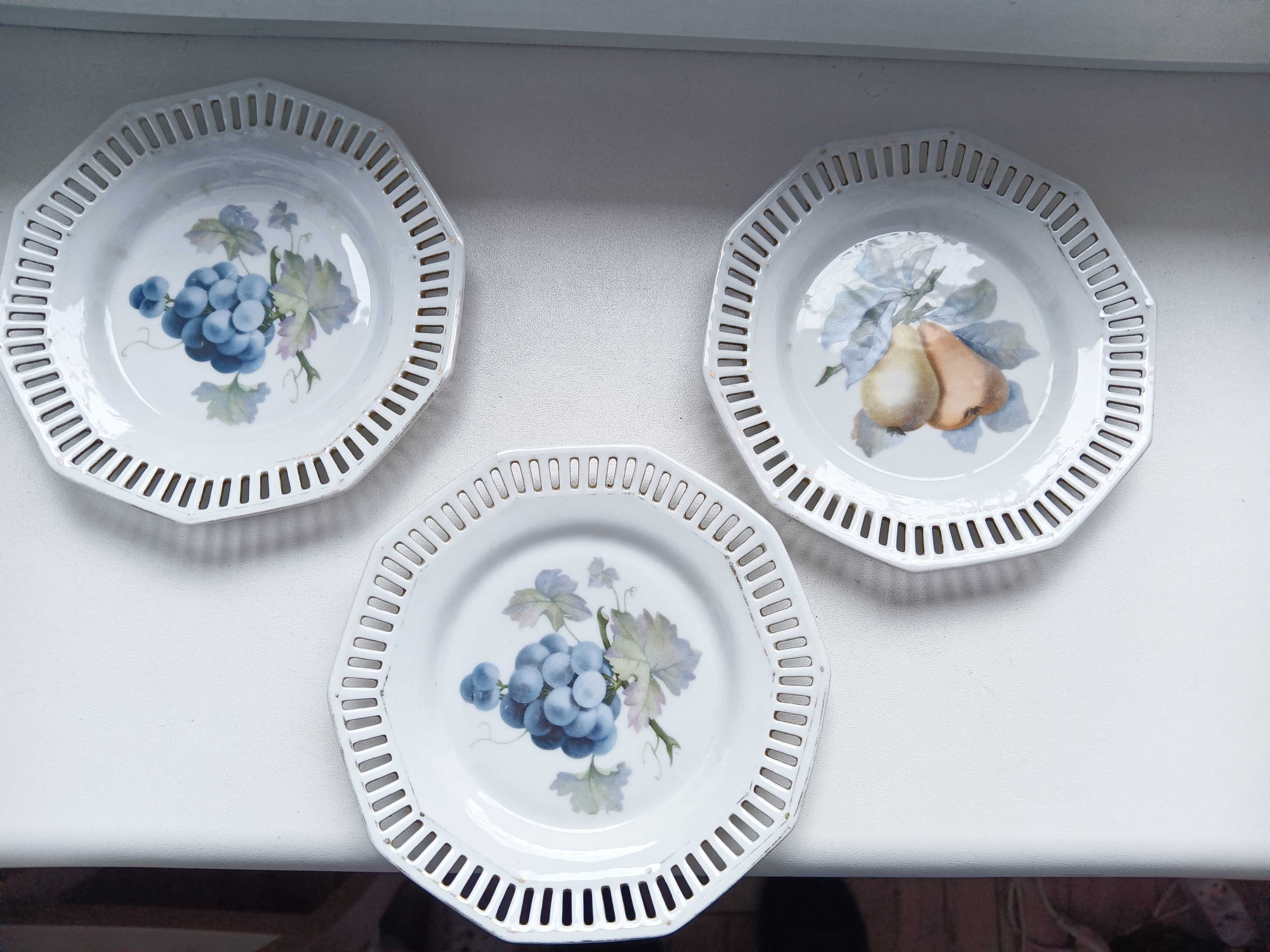 Talerzyki porcelana antyczne na owoce