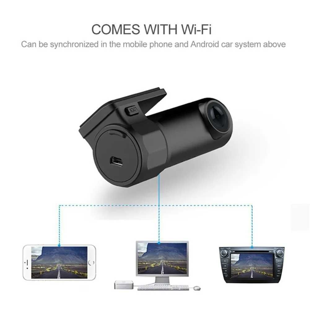 Câmera de visão noturna 1080p wifi carro dvr gravador vídeo digital