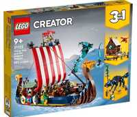 Lego Creator 3 w 1 Statek wikingów i wąż z Midgardu 31132
