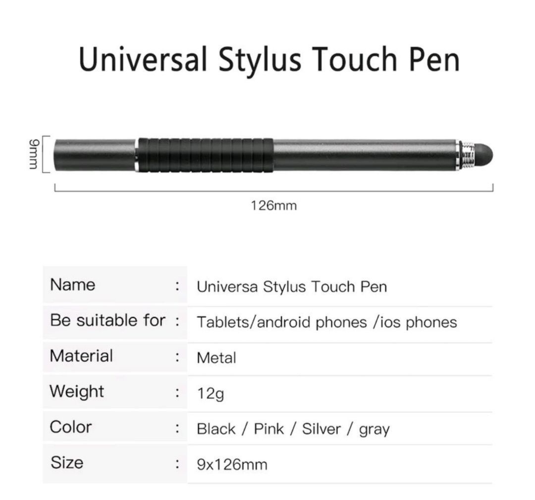 Стилус Stylus Pen 2 в 1 для рисования и игр + чехол в комплекте