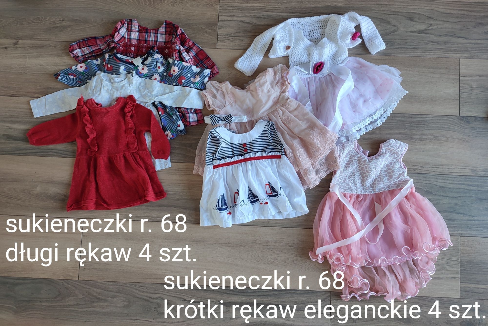 Ubranka dla bliźniaczek 68