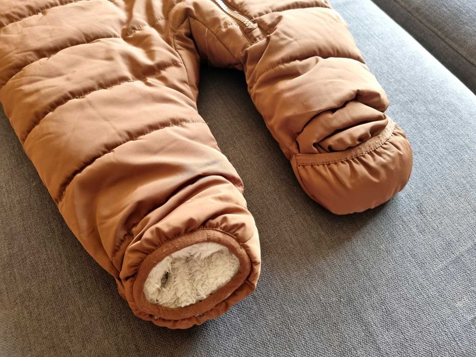 Kombinezon niemowlęcy miś ocieplany zimowy kurtka rozmiar 74